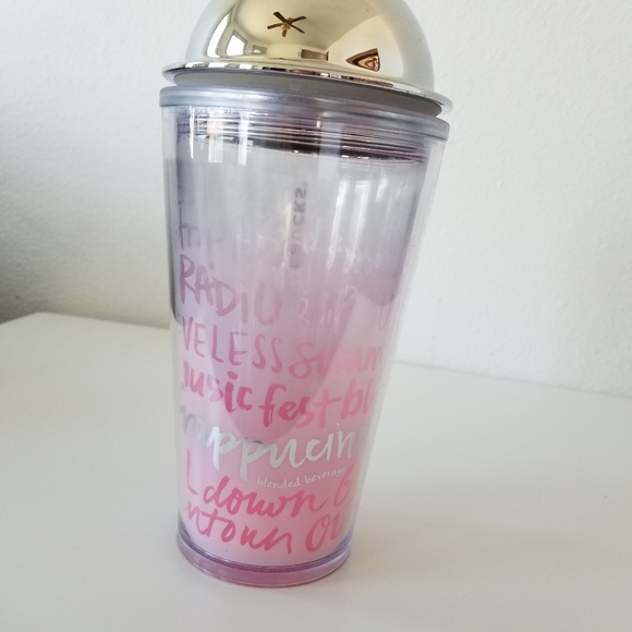 STARBUCKS Pink Frosted Frappuccino Lover Silver - Picture 3 of 9